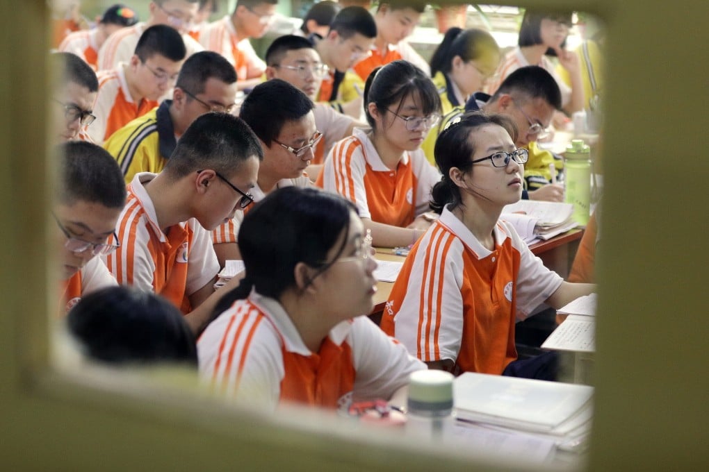 China’s university entrance exam can have a profound bearing on pupils’ career prospects. Photo: Xinhua