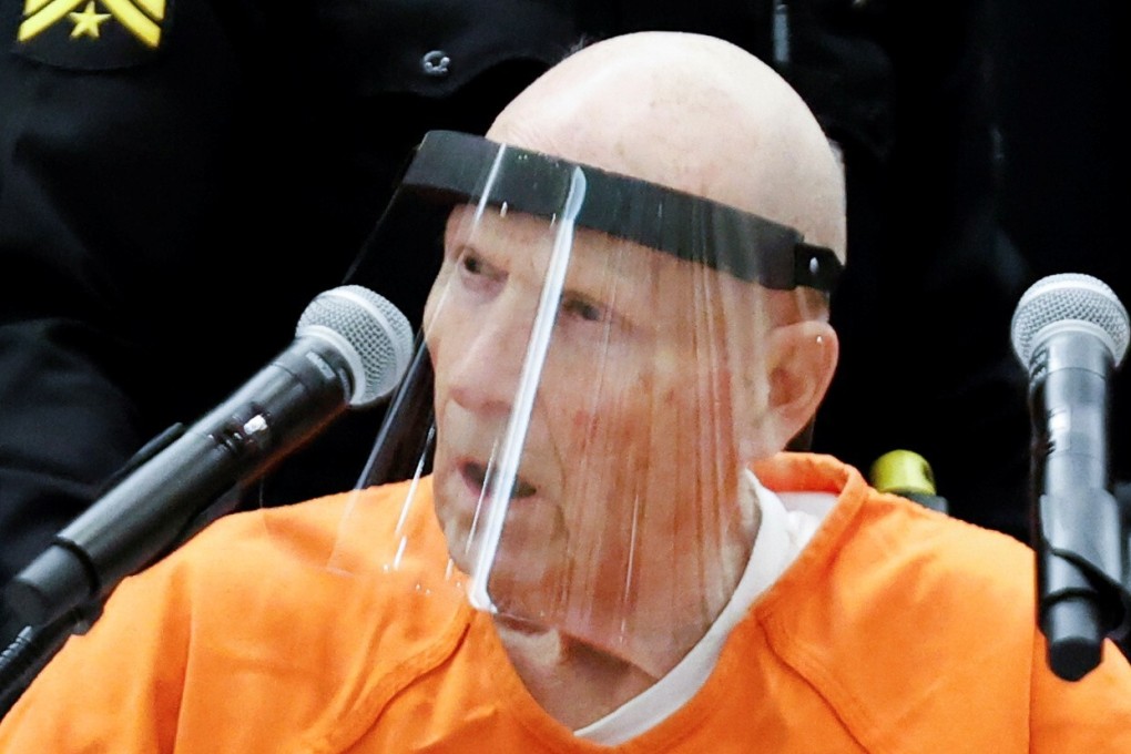Joseph James DeAngelo speaks during a hearing on crimes attributed to the Golden State Killer in Sacramento, California, on Monday. Photo: Reuters