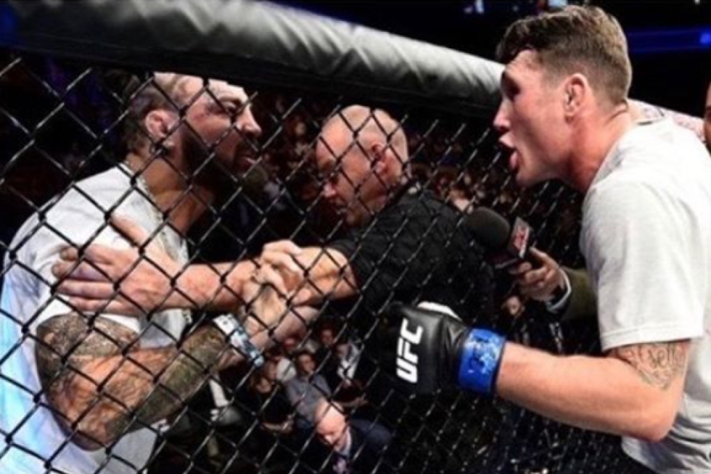 Middleweight contender Darren Till posts a photo with friend-turned-enemy Mike Perry. Photo: Instagram/Darren Till