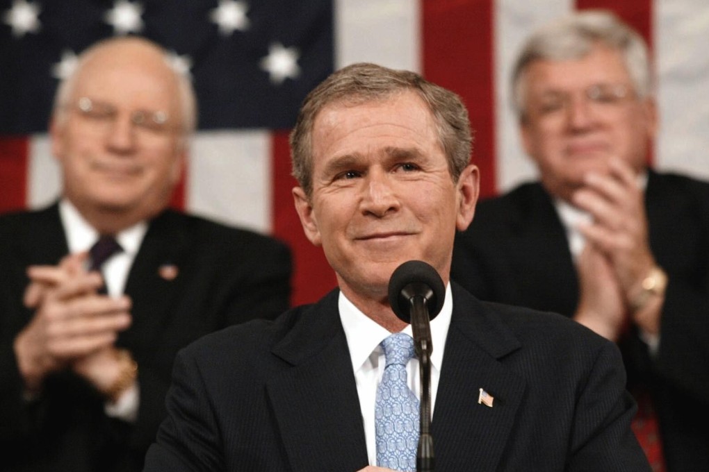 George W. Bush during his State of the Union address in January 2002. Photo: AFP