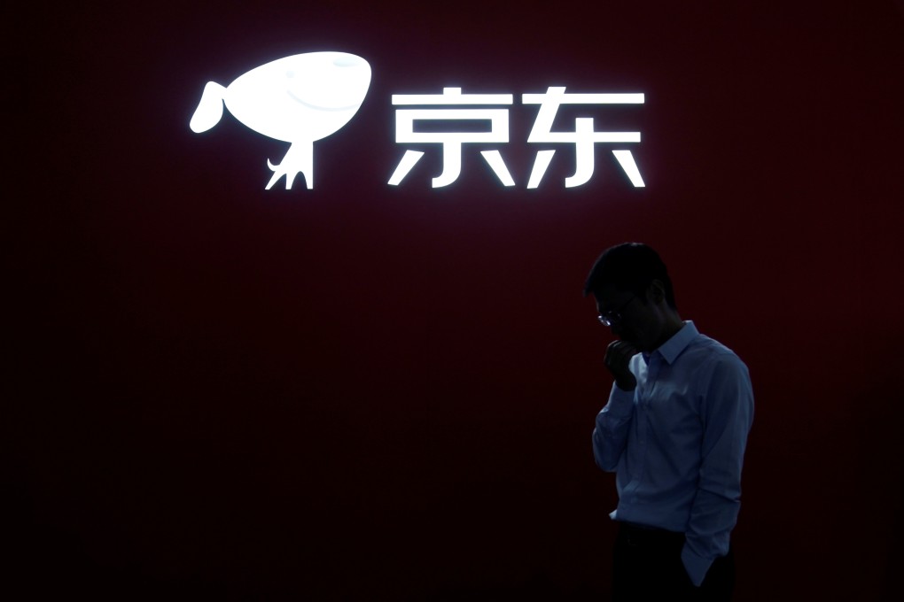 The logo of e-commerce company JD.com is seen at the World Internet Conference held in Wuzhen, eastern Zhejiang province, in October 2019. Photo: Reuters