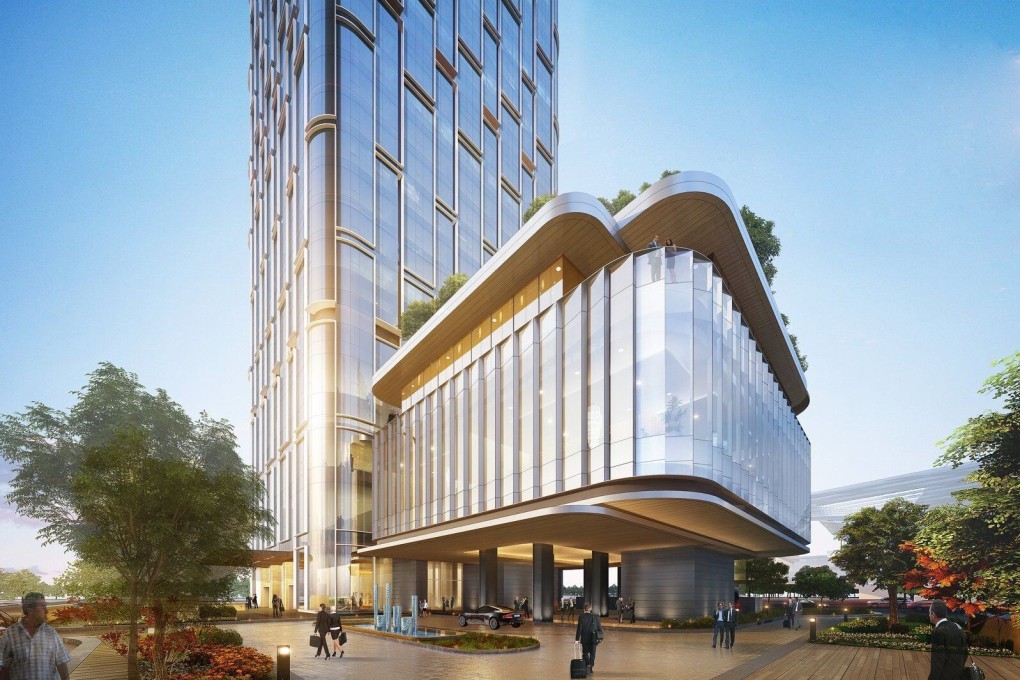An artist’s rendering of the Andaz Shenzhen hotel, which Marriott International plans to open in Shenzhen, southern China, this year.