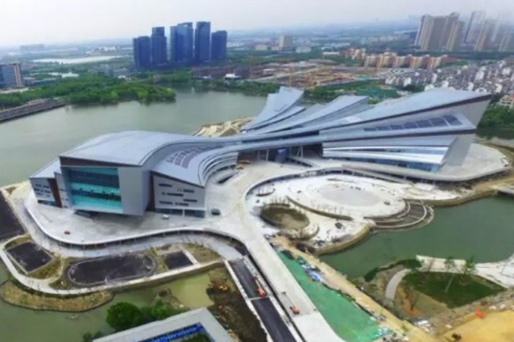 Asian Games Town was one of multiple ‘themed towns’ designed by JC Group, a company which subsequently ran into legal problems. The government has now moved to shut such projects down. Photo: Handout