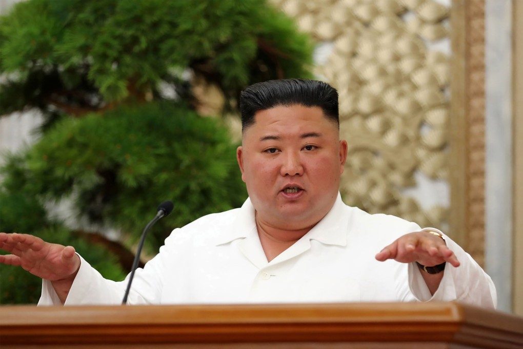 North Korean leader Kim Jong-un speaks during a meeting of the Political Bureau of the Central Committee of the Workers' Party of Korea on July 2. Photo: AFP