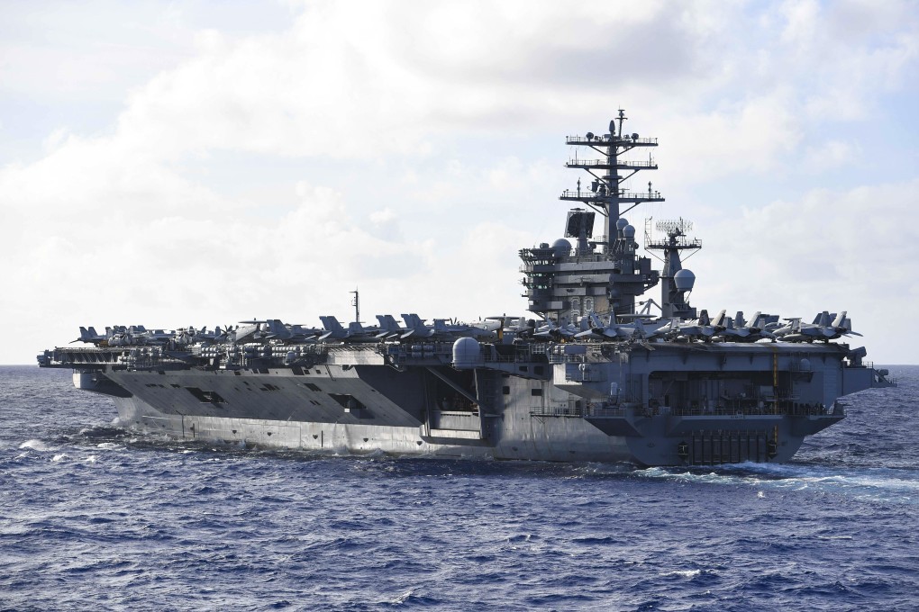 The USS Nimitz is one of two aircraft carriers taking part in a large-scale naval exercise in the South China Sea. Photo: US Navy