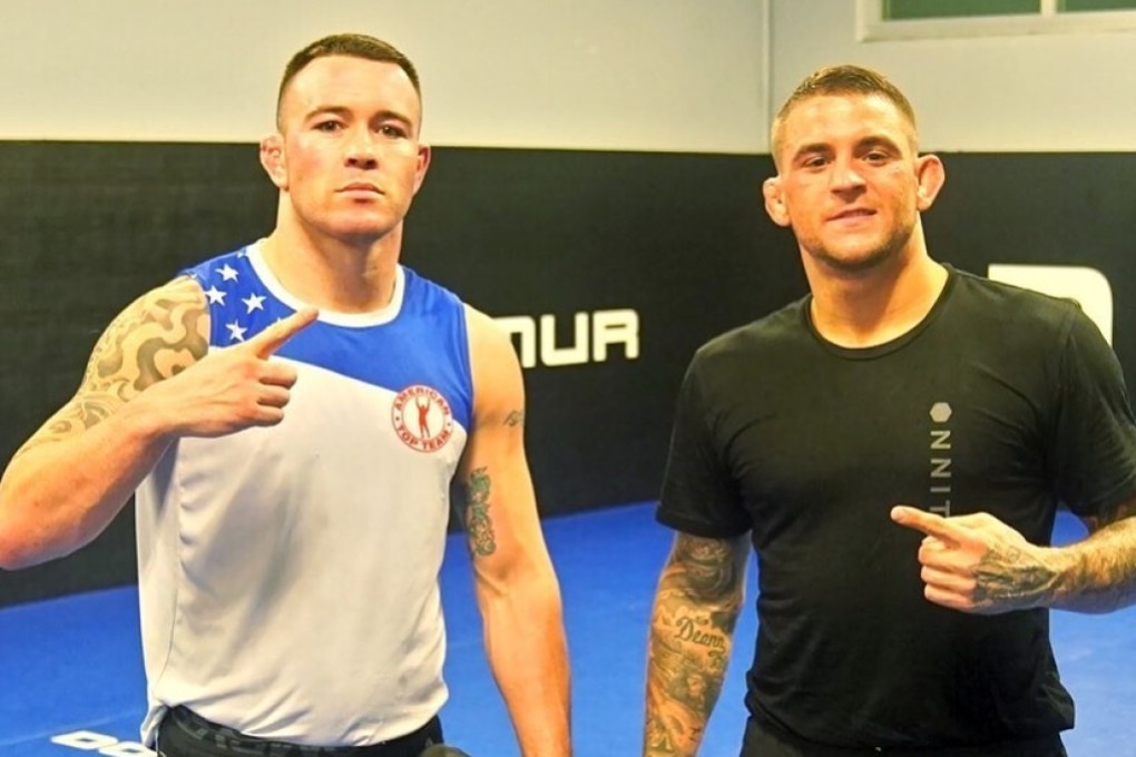 Former American Top Team teammates Colby Covington and Dustin Poirier in Florida in 2019. Photo: Instagram / Colby Covington
