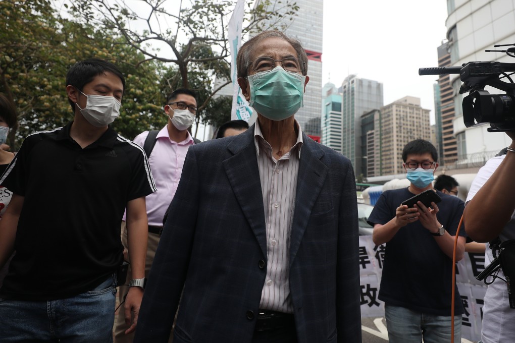 Veteran politician Martin Lee is one of 15 charged over unauthorised assemblies. Photo: Xiaomei Chen
