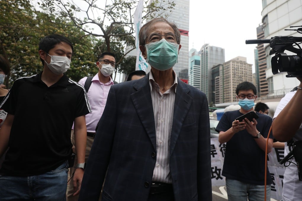 Veteran politician Martin Lee is one of 15 charged over unauthorised assemblies. Photo: Xiaomei Chen