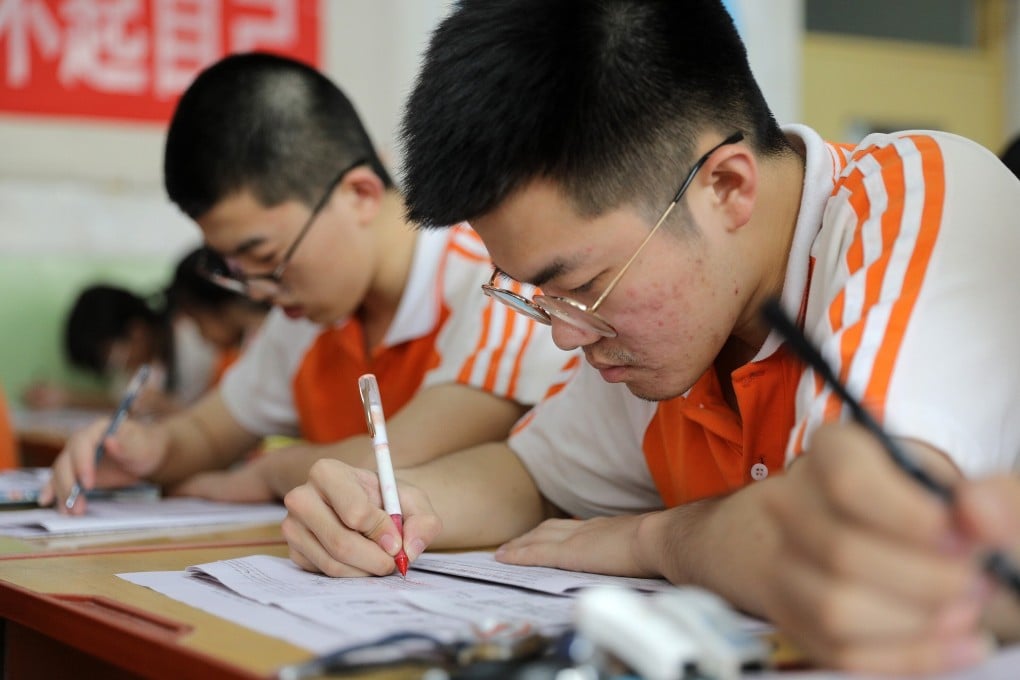 Students across China have been preparing for this week’s university entrance exams. Photo: Xinhua
