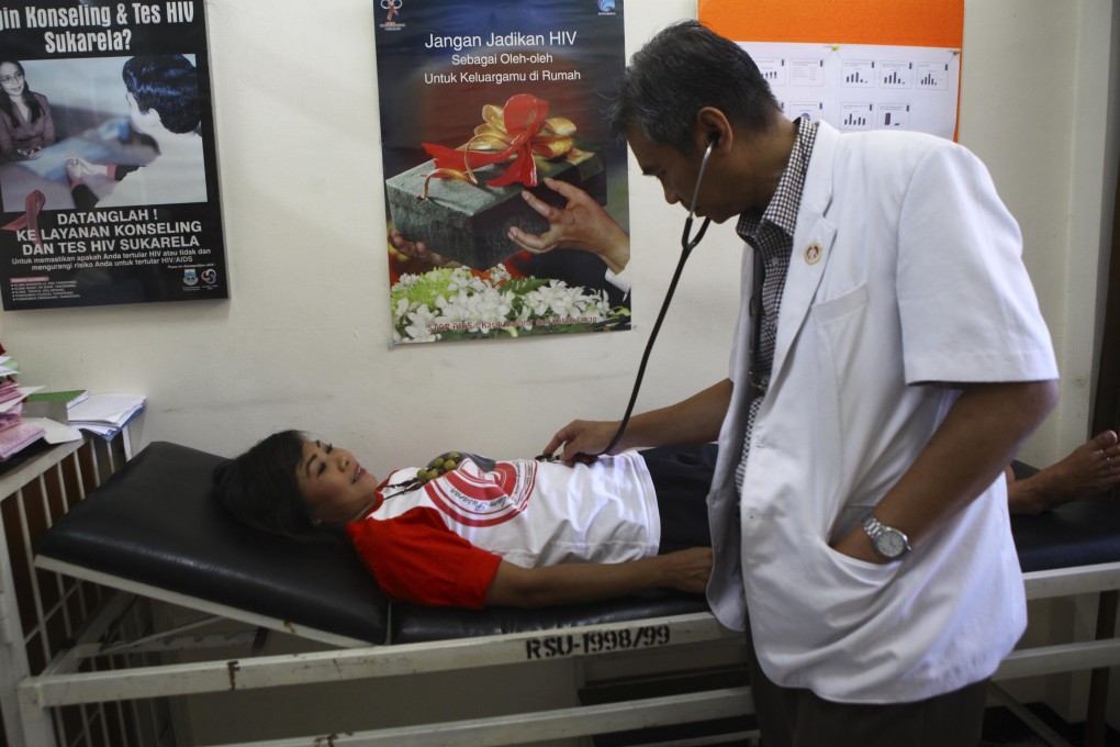 A patient suffering from HIV consults their doctor at Tangerang Hospital, Jakarta, in Indonesia. The coronavirus pandemic could cause an additional half a million Aids deaths if treatment continues to be disrupted. Photo: Getty Images