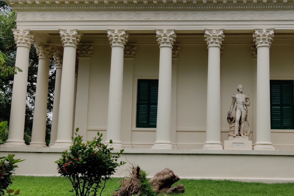 The marble statue of Sir William Peel, which was relocated to Flagstaff House in Barrackpore, after India began removing colonial-era statues. Photo: Sohini C