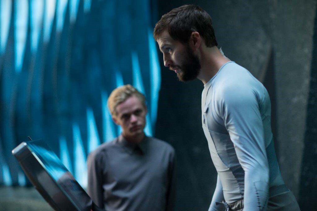 Logan Marshall-Green (right) in a still from Upgrade, directed by Leigh Whannell.
