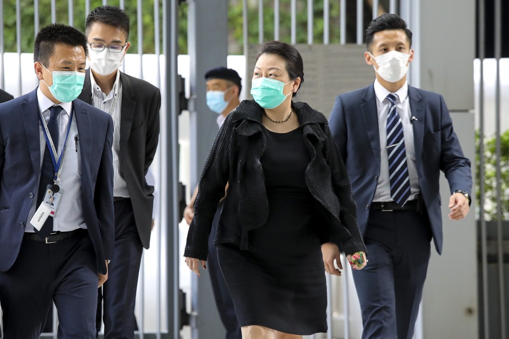 Secretary for Justice Teresa Cheng attends a meeting in Legco. Photo: K. Y. Cheng