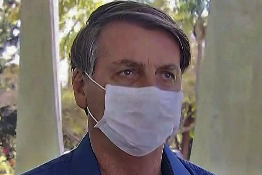 Brazil President Jair Bolsonaro announces he tested positive for the coronavirus but said he was feeling ‘perfectly well’ and had only mild symptoms. Photo: AFP