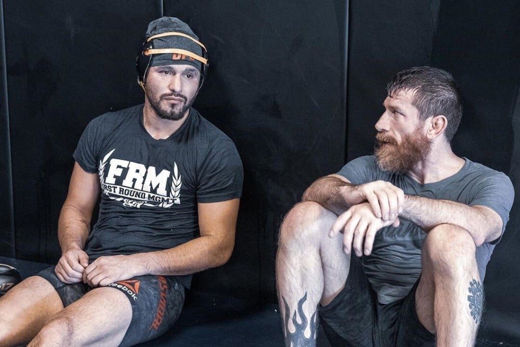 Mike Brown (right) with Jorge Masvidal at American Top Team. Photo: Instagram