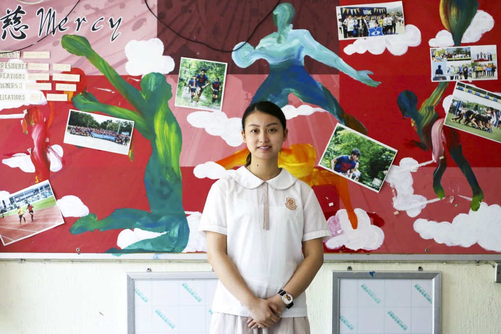 Recent Buddhist Fat Ho Memorial College graduate Chan Tsz-kiu is a nominee for the 2020 Spirit of Hong Kong Award. Photo: Jonathan Wong