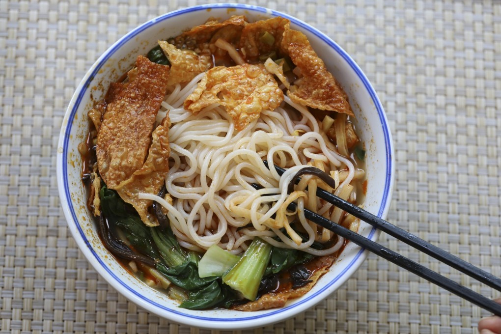 A bowl of river snail rice noodles, known as luosifen, from the Eight-Eight Noodles restaurant in Beijing, China. Photo: Simon Song