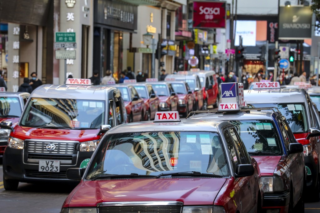 Hong Kong’s taxi industry has been struggling from months of civil unrest and the pandemic. Photo: Winson Wong