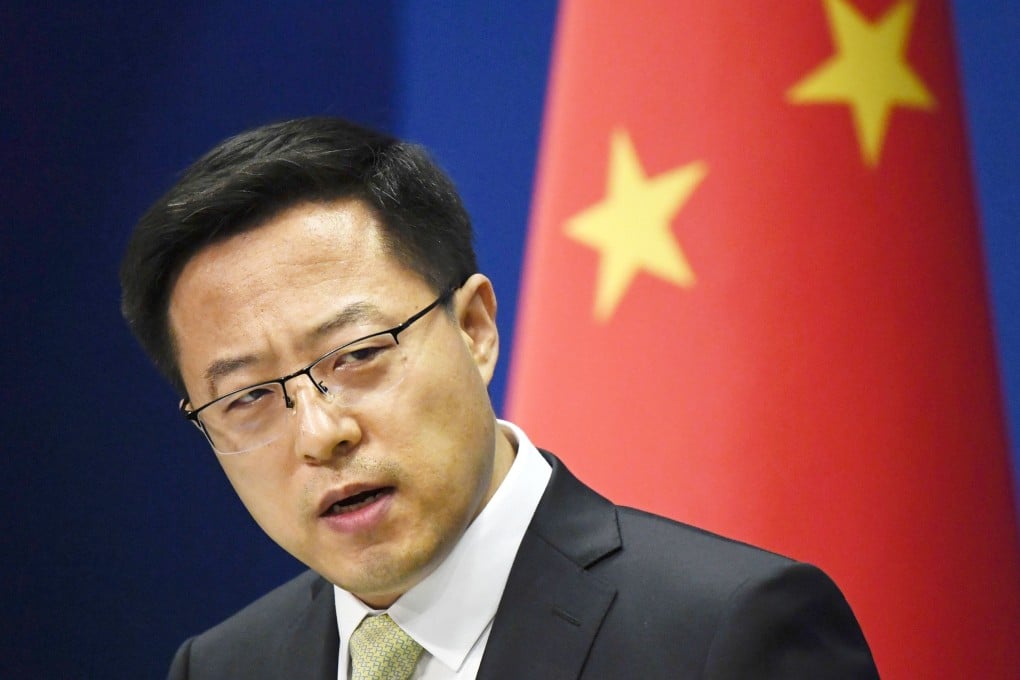 Foreign ministry spokesman Zhao Lijian did not give details of the reciprocal measures. Photo: Kyodo