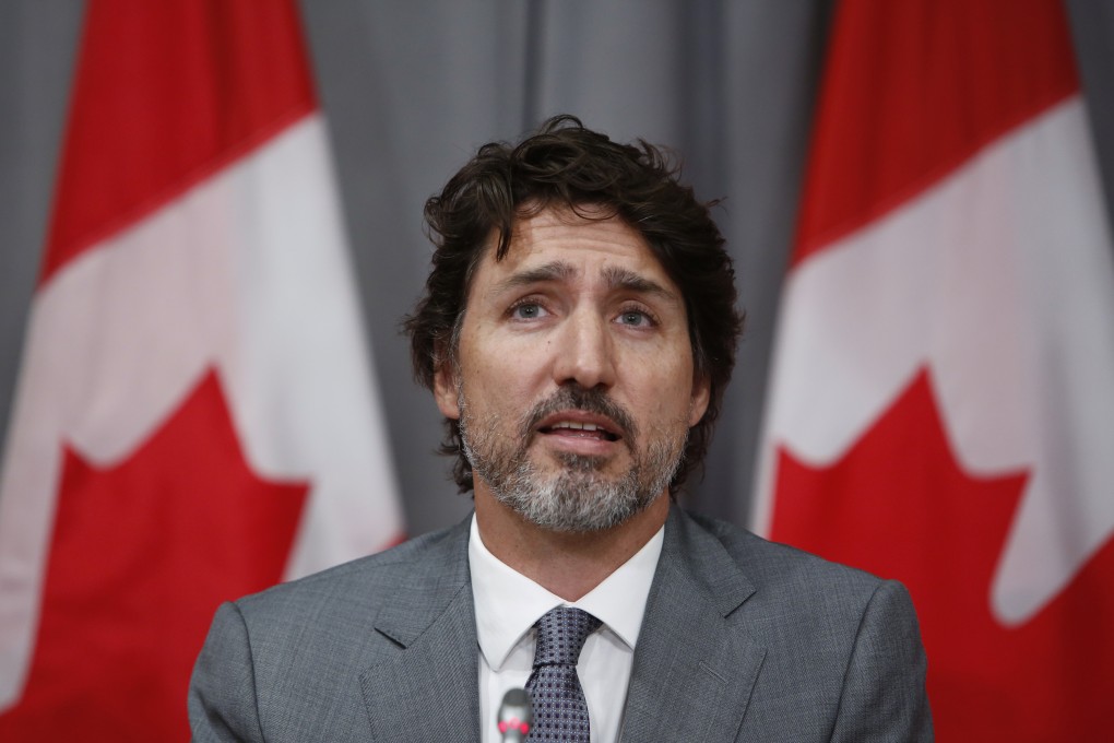 Canadian Prime Minister Justin Trudeau speaks during a news conference in Ottawa on Wednesday. Photo: Bloomberg