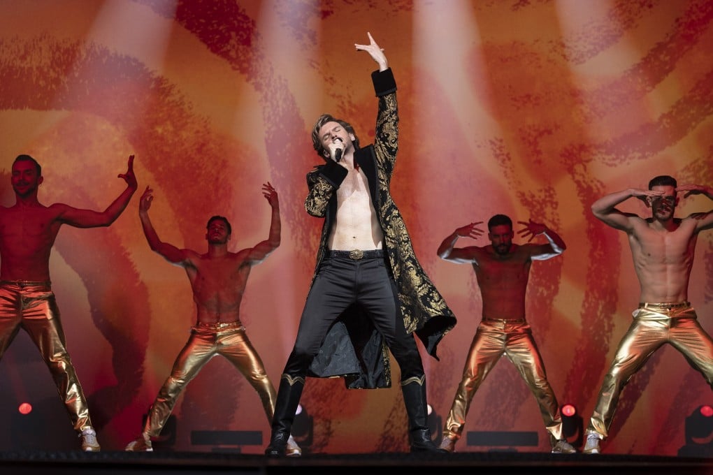 Dan Stevens plays a Russian billionaire singer in Eurovision Song Contest: The Story of Fire Saga on Netflix. Photo: AP