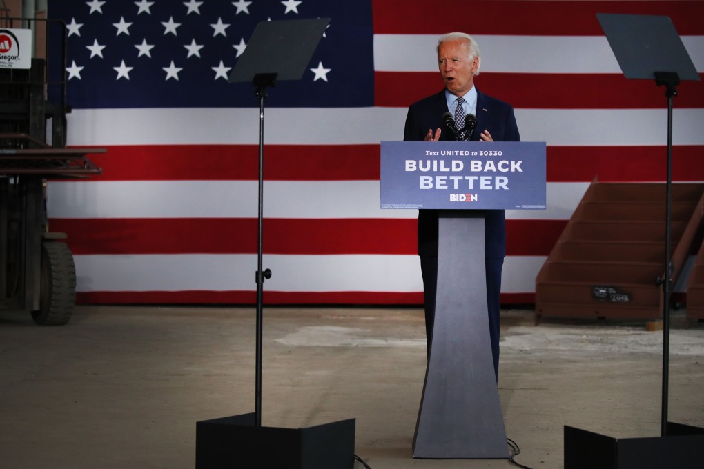 Joe Biden speaks at McGregor Industries in Dunmore, Pennsylvania. Photo: AFP