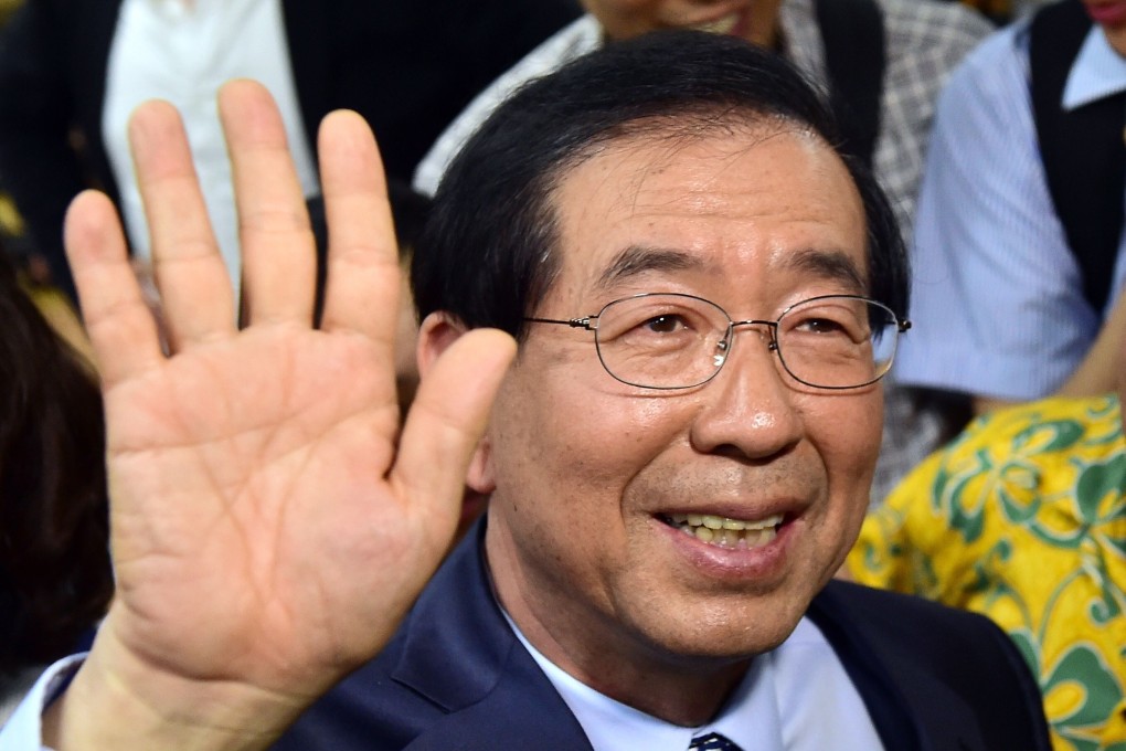 In recent months, Park Won-soon led an active campaign against the coronavirus as it spread in the city, shutting down thousands of nightspots and issuing an administrative order banning rallies in major downtown streets. Photo: AFP