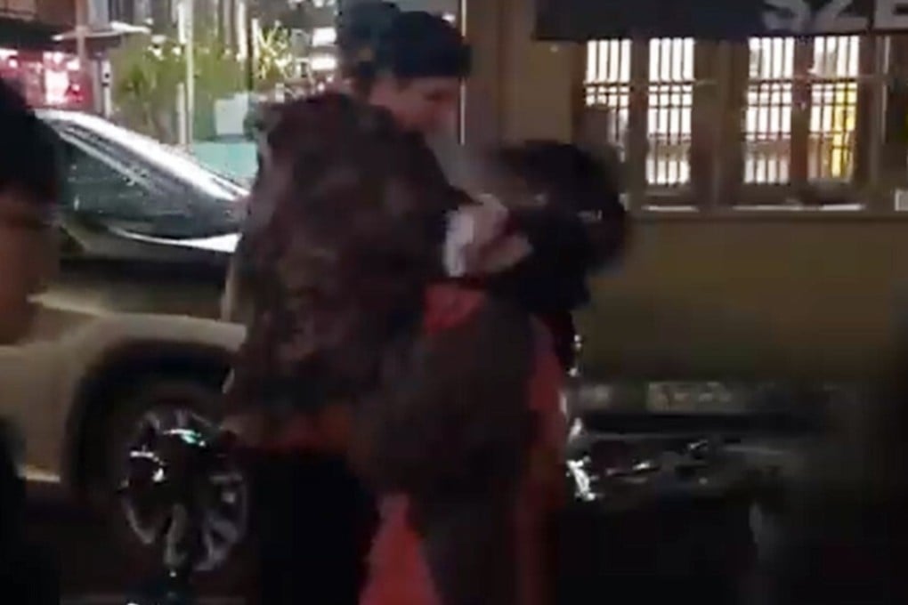 Two white men punched an Asian delivery rider on July 4, in Adelaide, Australia. Photo: Facebook