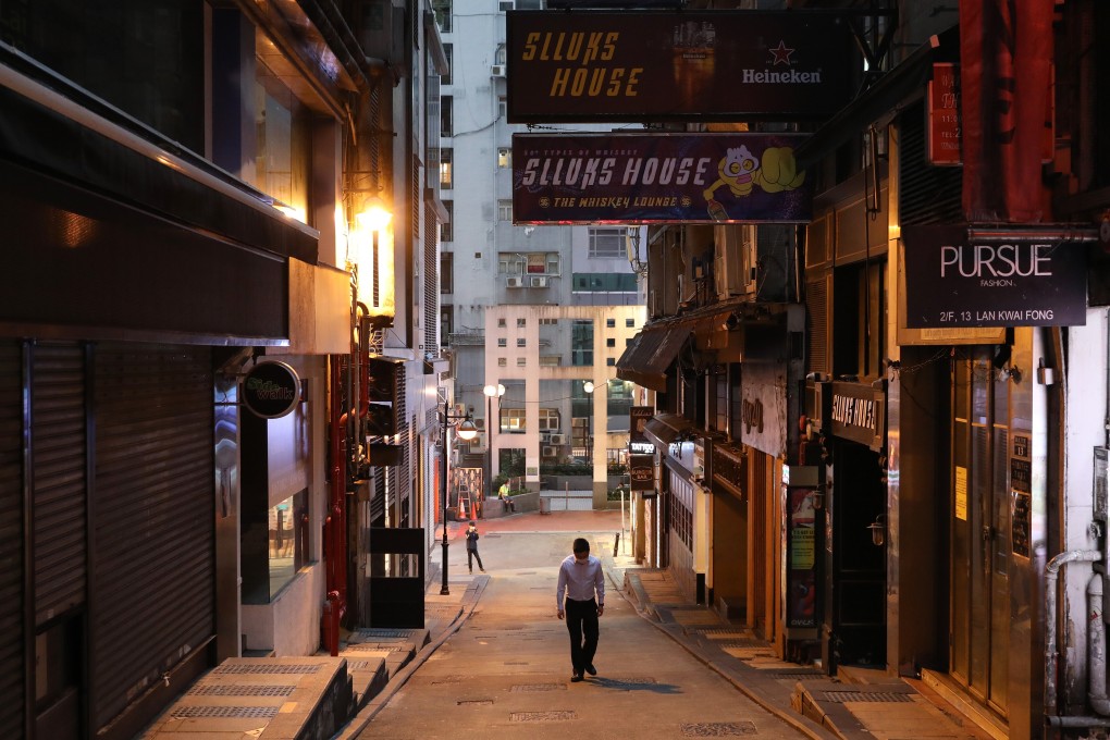 Lan Kwai Fong in April, when bars were last shut down amid the pandemic. Photo: Winson Wong