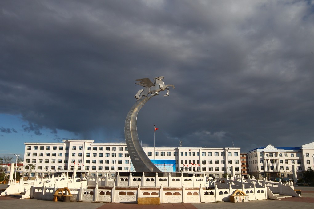 The downtown area of Xinbaerhu Zuoqi in Hulunbuir. A new air route connects Huizhou with the Inner Mongolia city. Photo: Simon Song