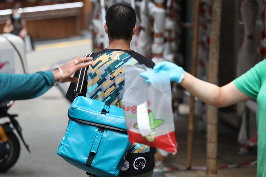 More people are using food delivery apps as Hong Kong hunkers down amid the Covid-19 pandemic. Photo: Nora Tam