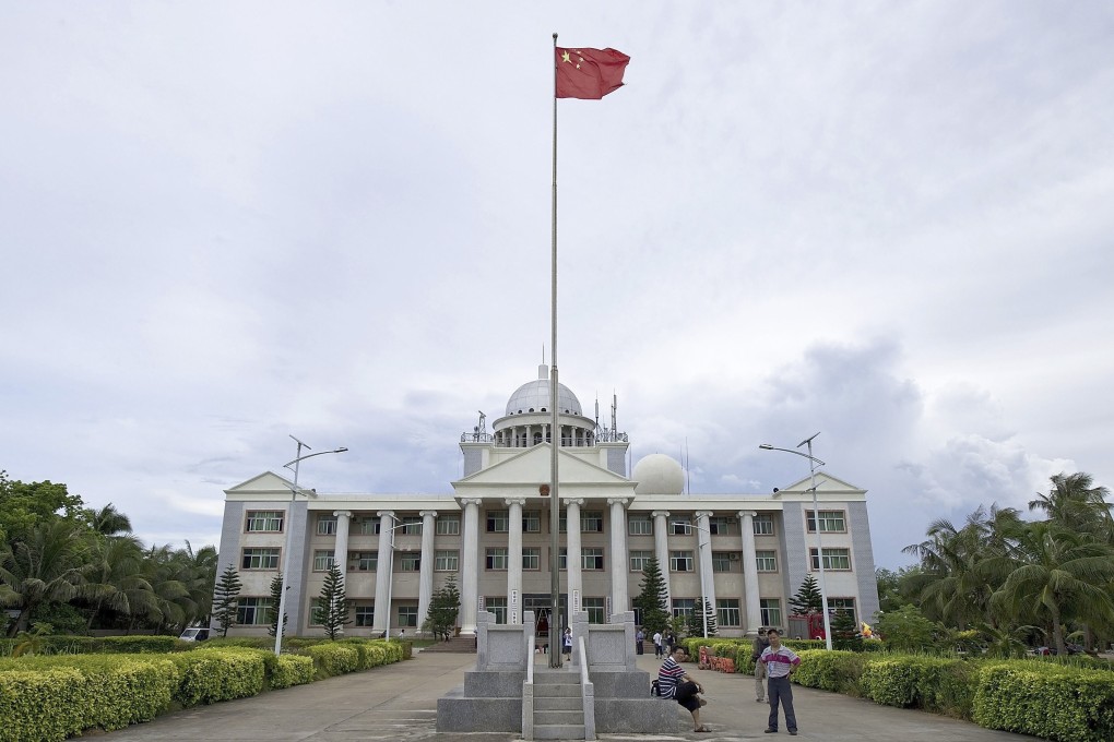 China flies the flag in Sansha, on Woody Island, also known as Yongxing Island. Photo: AP Photo