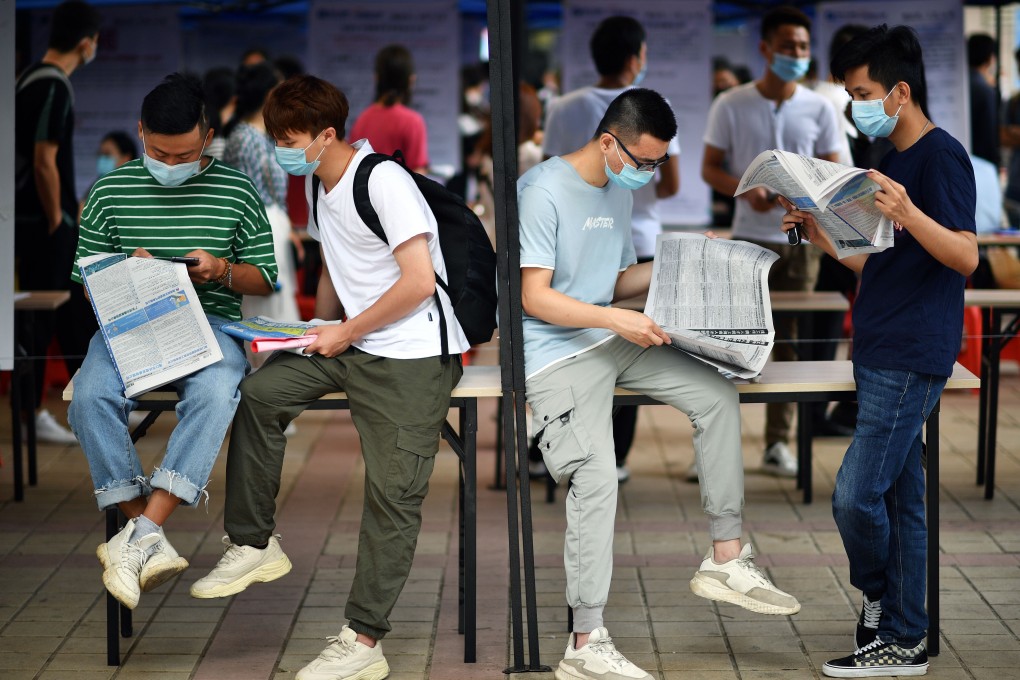 China’s official surveyed urban unemployment rate peaked at 6.2 per cent in February but moderated to 5.9 per cent, or 27 million unemployed, in May. Photo: Xinhua