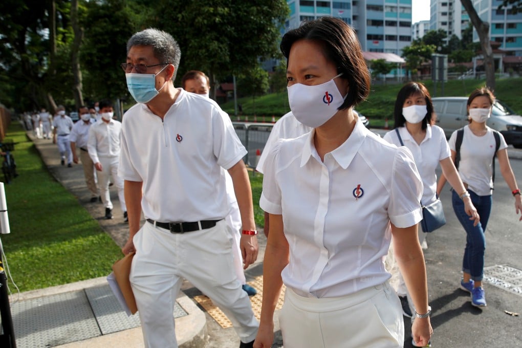 Gan Siow Huang (right) of the ruling People’s Action Party. Photo: Reuters