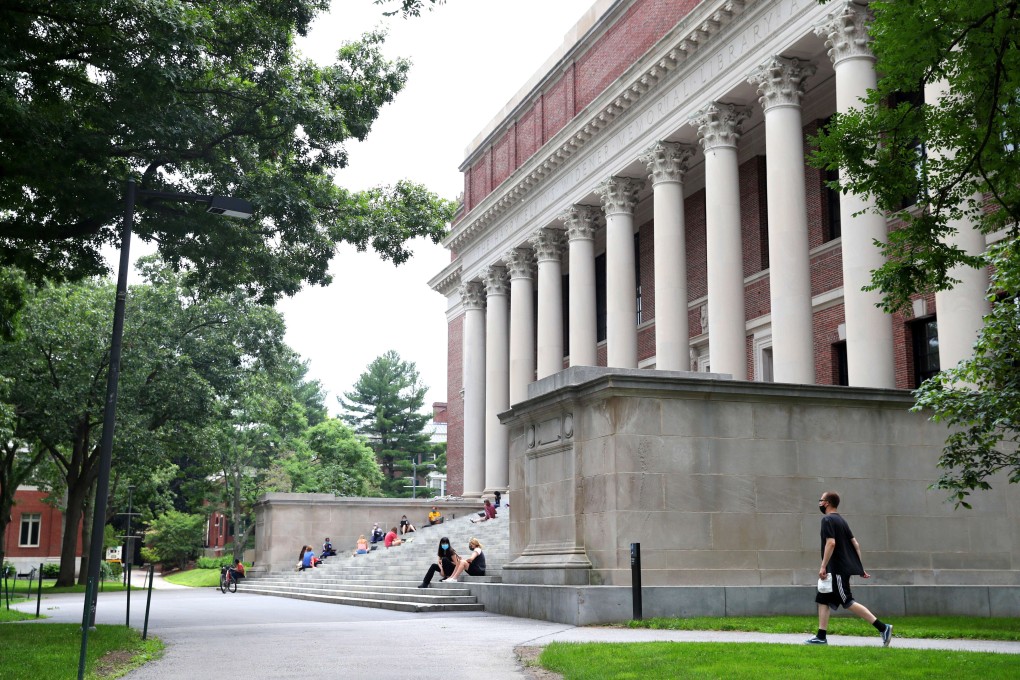 A view of Harvard University’s Harvard Yard, the symbolic heart of the campus in Cambridge, Massachusetts. The Trump administration has walked back a decision to bar international students who only take online courses from staying in the US. Harvard and the Massachusetts Institute of Technology had challenged that decision in court. Photo: AFP