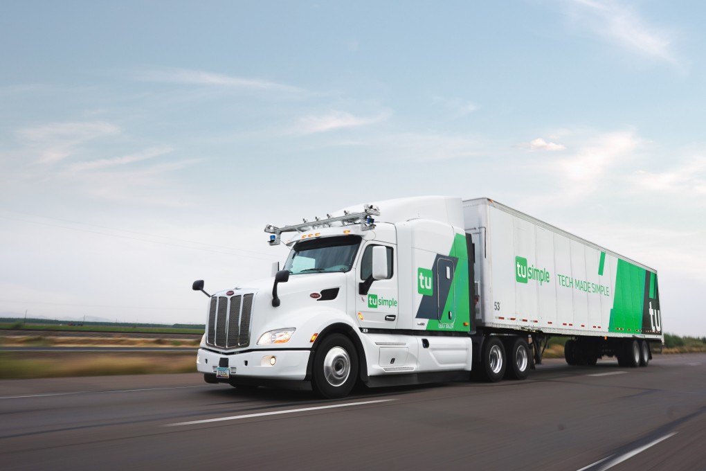 TuSimple provides freight services between Arizona and Texas with a fleet of 40 self-driving trucks. Photo: Photo: Handout