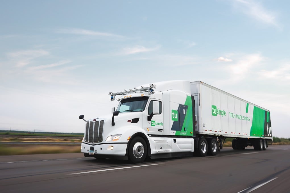 TuSimple provides freight services between Arizona and Texas with a fleet of 40 self-driving trucks. Photo: Photo: Handout
