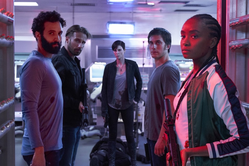 Kiki Layne (right) in Netflix film The Old Guard, which also stars Charlize Theron (back). Photo: AP