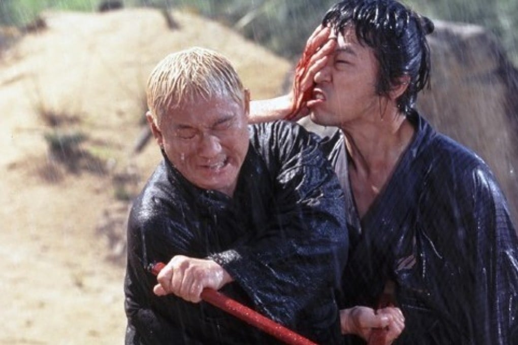 Takeshi Kitano (left) in a scene from Zatoichi (2003), one of the picks for our list of the best Japanese films of the 21st century.