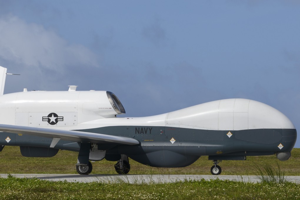 A US Navy MQ-4C Triton drone was seen flying towards the southeast of Taiwan on Wednesday. Photo: Handout