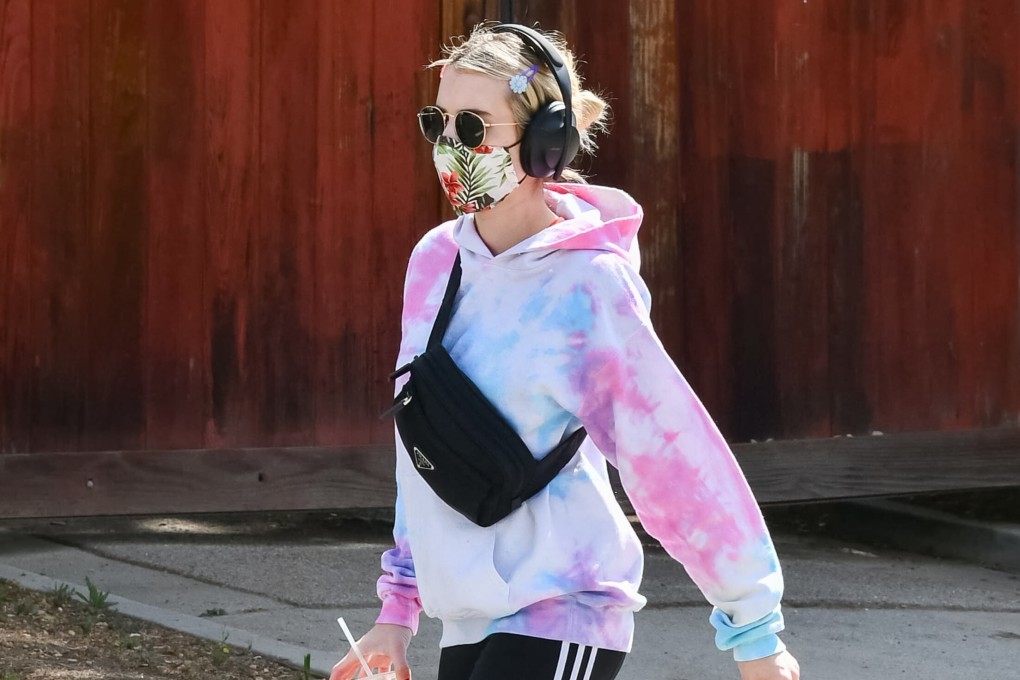 Actress Emma Roberts rocks the tie-dye look in Los Angeles, California. Photo: Bauer-Griffin/GC Images