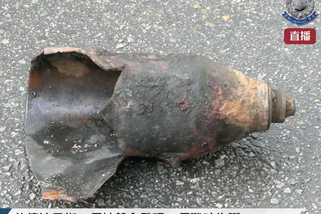 The discovery of an unexploded wartime device led to the evacuation of about 2,000 people in Kowloon on Thursday. Photo: Handout