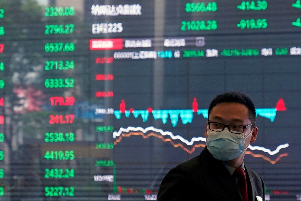Both the Shanghai and Shenzhen composite indices had risen 12 per cent and 32 per cent this year before falling by 7 per cent and 8 per cent respectively this week. Photo: Reuters