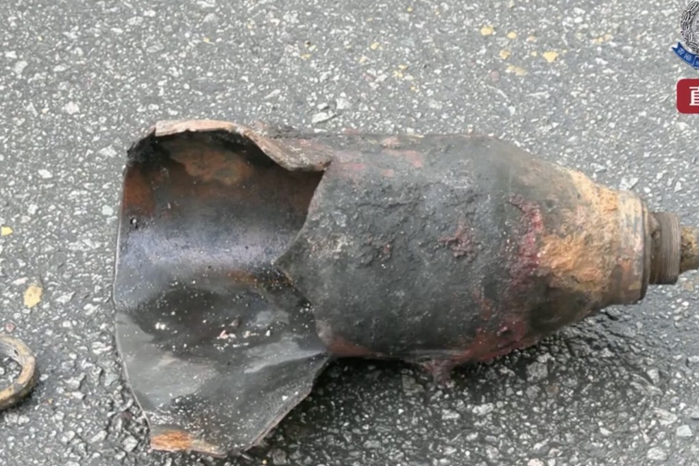 Police defused the World War II bomb that was discovered near Kai Tak MTR station. Photo: Handout