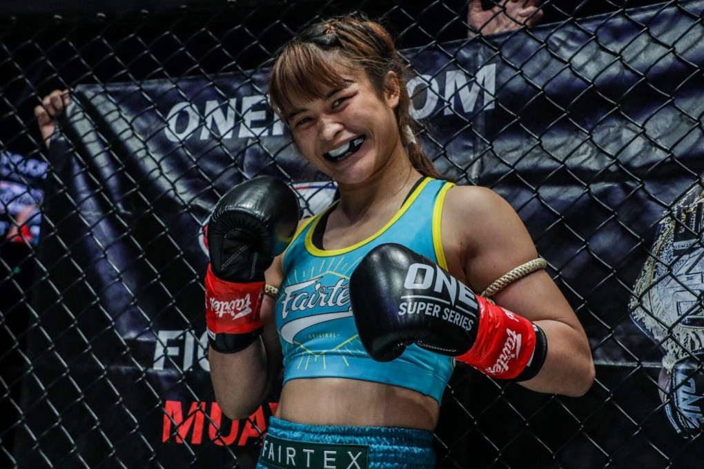 Stamp Fairtex before her bout against Janet Todd in Singapore. Photos: ONE Championship