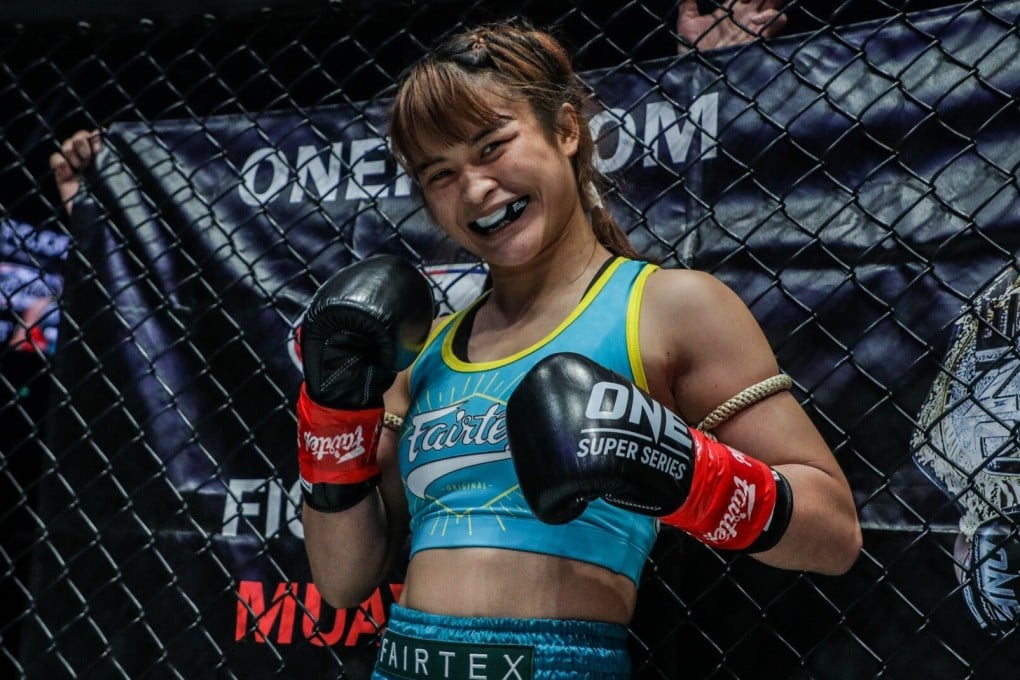 Stamp Fairtex before her bout against Janet Todd in Singapore. Photos: ONE Championship