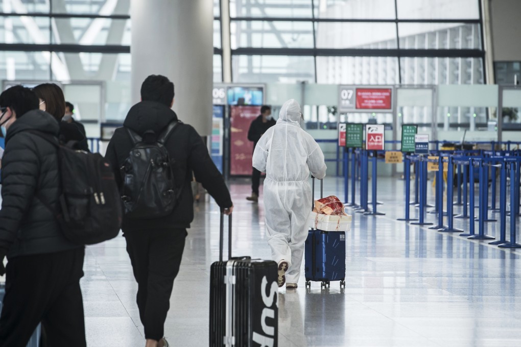 The coronavirus crisis has thrown up several instances of passengers being stranded in Hong Kong airport. Photo: Bloomberg