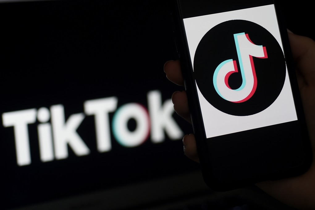 The social media application logo of TikTok is displayed on the screen of an iPhone. Photo: AFP