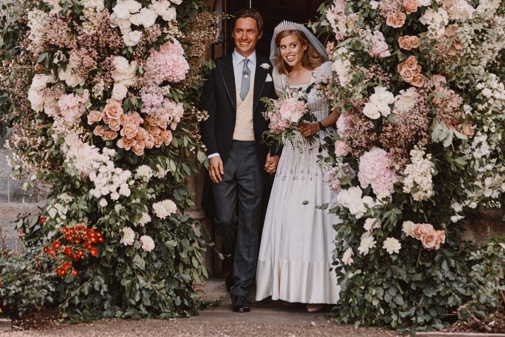 Britain's Princess Beatrice and real estate developer Edoardo Mapelli Mozzi are pictured leaving The Royal Chapel of All Saints at Royal Lodge, Windsor, after their private wedding on Friday. Her father, Prince Andrew, is not included in any pictures released by Buckingham Palace. Photo: EPA-EFE