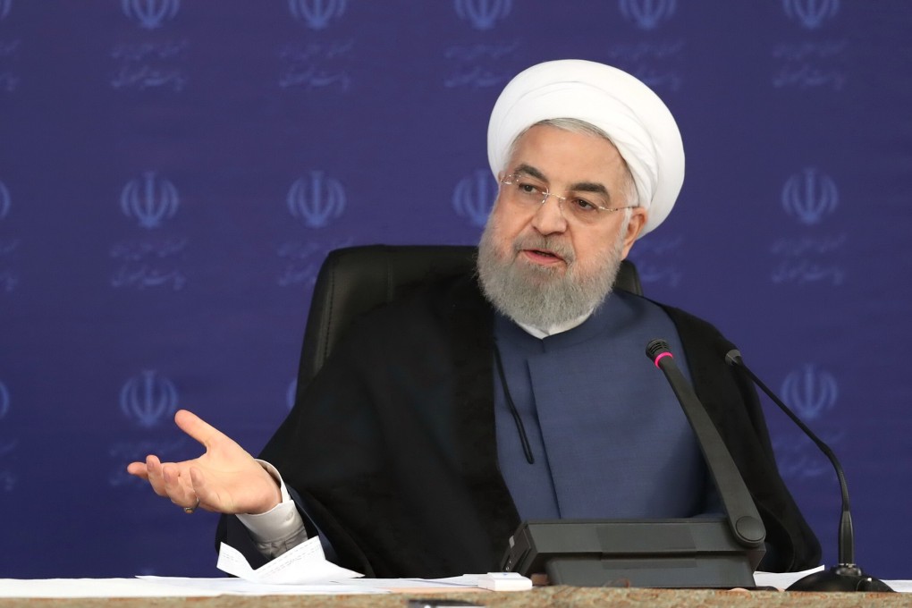 Iranian President Hassan Rowhani, chairing a meeting of the country’s coronavirus task force, says about a quarter of the population may already have been exposed to Covid-19. Photo: AFP